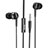 Auricolari Cuffie In Ear Stereo Universali Sport Corsa H09 Nero