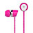 Auricolari Cuffie In Ear Stereo Universali Sport Corsa H16 Rosa Caldo