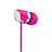 Auricolari Cuffie In Ear Stereo Universali Sport Corsa H16 Rosa Caldo