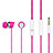 Auricolari Cuffie In Ear Stereo Universali Sport Corsa H16 Rosa Caldo