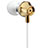 Auricolari Cuffie In Ear Stereo Universali Sport Corsa H21 Oro