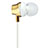 Auricolari Cuffie In Ear Stereo Universali Sport Corsa H21 Oro