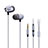 Auricolari Cuffie In Ear Stereo Universali Sport Corsa H26 Grigio