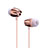 Auricolari Cuffie In Ear Stereo Universali Sport Corsa H26 Oro Rosa