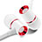 Auricolari Cuffie In Ear Stereo Universali Sport Corsa H29 Bianco