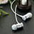 Auricolari Cuffie In Ear Stereo Universali Sport Corsa H31 Argento