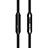 Auricolari Cuffie In Ear Stereo Universali Sport Corsa Nero