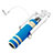 Bastoni Selfie Stick Asta Estensibile Cablato Universale S01 Cielo Blu