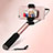 Bastoni Selfie Stick Asta Estensibile Cablato Universale S03 Oro Rosa