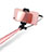 Bastoni Selfie Stick Asta Estensibile Cablato Universale S03 Oro Rosa