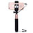 Bastoni Selfie Stick Asta Estensibile Cablato Universale S04 Oro Rosa