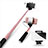 Bastoni Selfie Stick Asta Estensibile Cablato Universale S11 Oro Rosa