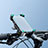 Bicicletta Motocicletta Supporto Manubrio Telefono Sostegno Cellulari Universale H02 Nero