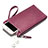 Borsetta Pochette Cover In Pelle Universale Viola