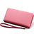 Borsetta Pochette Custodia In Pelle di Seta Universale T01 Rosa