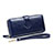 Borsetta Pochette Custodia In Pelle Universale H33 Blu