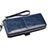 Borsetta Pochette Custodia In Pelle Universale H33 Blu