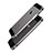 Bumper Lusso Alluminio Laterale per Apple iPhone 5 Grigio