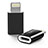 Cavo Android Micro USB a Lightning USB H01 per Apple iPhone 14 Pro Nero