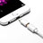 Cavo Android Micro USB a Lightning USB H01 per Apple iPhone 7 Plus Bianco