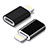 Cavo Android Micro USB a Lightning USB H01 per Apple iPhone Xs Nero