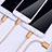 Cavo da Lightning USB a Cavetto Ricarica Carica Android Micro USB Type-C 3A H03