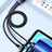Cavo da Lightning USB a Cavetto Ricarica Carica Android Micro USB Type-C 6A H01 per Apple iPad Pro 12.9 (2022) Nero