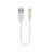 Cavo da USB a Cavetto Ricarica Carica 15cm S01 per Apple iPad Air 10.9 (2020) Bianco