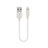 Cavo da USB a Cavetto Ricarica Carica 15cm S01 per Apple iPad Air Bianco