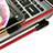Cavo da USB a Cavetto Ricarica Carica 20cm S02 per Apple iPad 3 Rosso