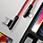 Cavo da USB a Cavetto Ricarica Carica 20cm S02 per Apple iPhone 12 Pro Max Rosso