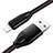 Cavo da USB a Cavetto Ricarica Carica C04 per Apple iPhone SE (2020) Nero