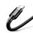 Cavo da USB a Cavetto Ricarica Carica C07 per Apple iPhone 13 Pro Nero