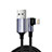 Cavo da USB a Cavetto Ricarica Carica C10 per Apple iPhone 7 Plus Nero