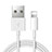 Cavo da USB a Cavetto Ricarica Carica D12 per Apple iPhone 5S Bianco