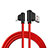 Cavo da USB a Cavetto Ricarica Carica D15 per Apple iPad Air 2 Rosso