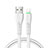 Cavo da USB a Cavetto Ricarica Carica D20 per Apple iPad 3 Bianco