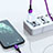 Cavo da USB a Cavetto Ricarica Carica D21 per Apple iPhone 13