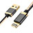 Cavo da USB a Cavetto Ricarica Carica D24 per Apple iPad 10.2 (2020) Nero