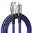 Cavo da USB a Cavetto Ricarica Carica D25 per Apple iPad 2 Blu