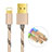 Cavo da USB a Cavetto Ricarica Carica L01 per Apple iPhone 11 Pro Oro