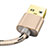 Cavo da USB a Cavetto Ricarica Carica L01 per Apple iPhone 11 Pro Oro