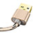 Cavo da USB a Cavetto Ricarica Carica L01 per Apple iPhone 12 Pro Max Oro