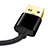 Cavo da USB a Cavetto Ricarica Carica L02 per Apple iPad Pro 12.9 (2020) Nero
