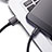 Cavo da USB a Cavetto Ricarica Carica L02 per Apple iPhone 12 Mini Nero