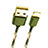 Cavo da USB a Cavetto Ricarica Carica L03 per Apple iPhone 12 Mini Verde