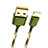 Cavo da USB a Cavetto Ricarica Carica L03 per Apple iPhone 13 Mini Verde