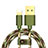 Cavo da USB a Cavetto Ricarica Carica L03 per Apple iPhone 13 Verde