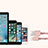 Cavo da USB a Cavetto Ricarica Carica L05 per Apple iPhone 5C Rosa