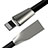 Cavo da USB a Cavetto Ricarica Carica L06 per Apple iPad New Air (2019) 10.5 Nero